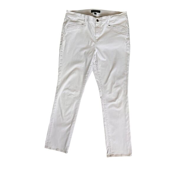 Ralph Lauren Beige Straight Leg Pants Womens 14 Minimalist Office Preppy Chino - Picture 2 of 13